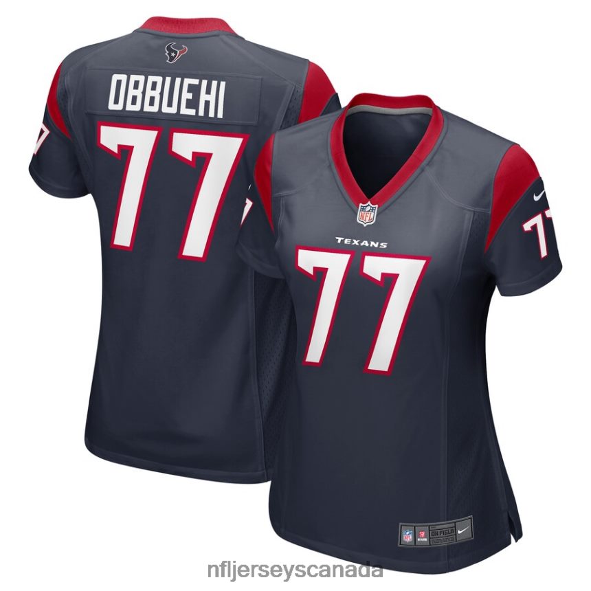 Women Houston Texans Cedric Ogbuehi Nike Navy Game Jersey Clothing NFL TBXFR66909