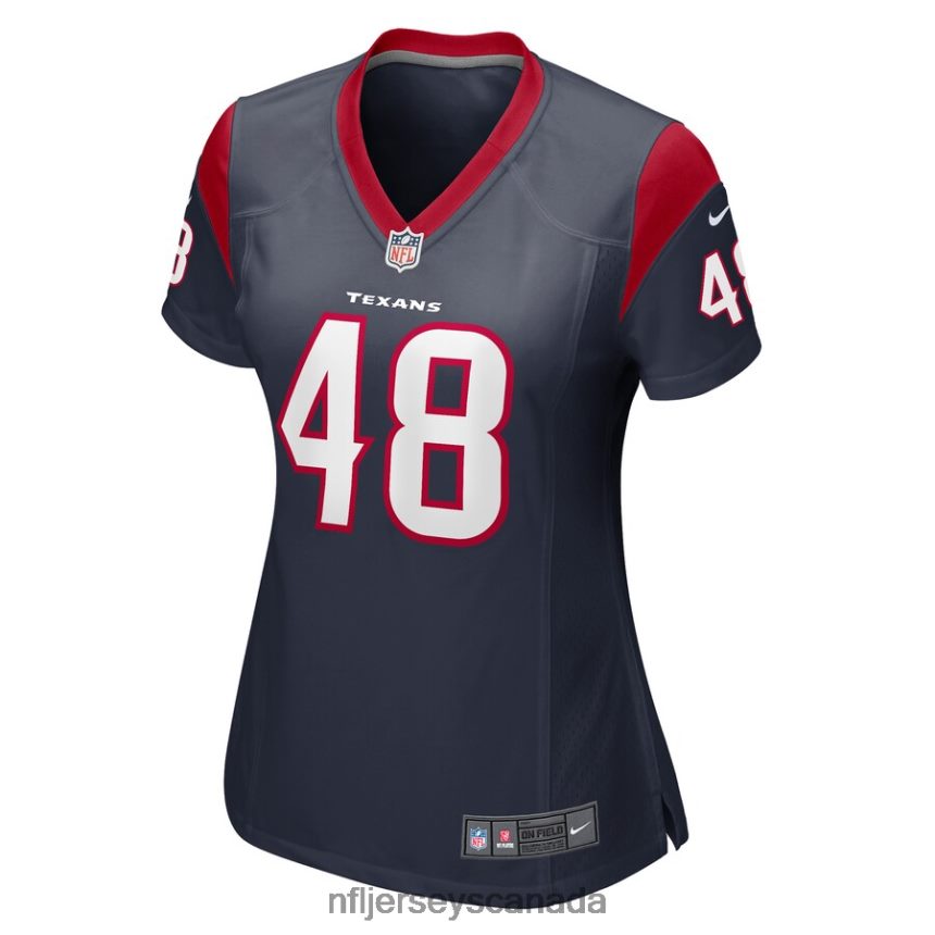 Women Houston Texans Christian Harris Nike Navy Game Player Jersey Clothing NFL TBXFR66390
