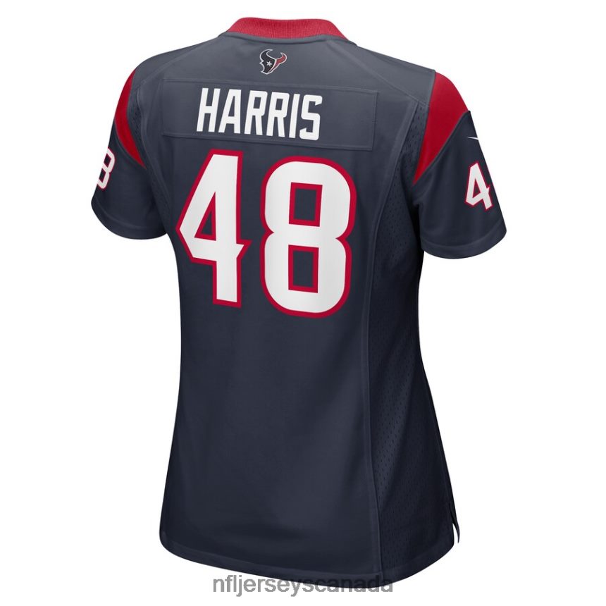 Women Houston Texans Christian Harris Nike Navy Game Player Jersey Clothing NFL TBXFR66390