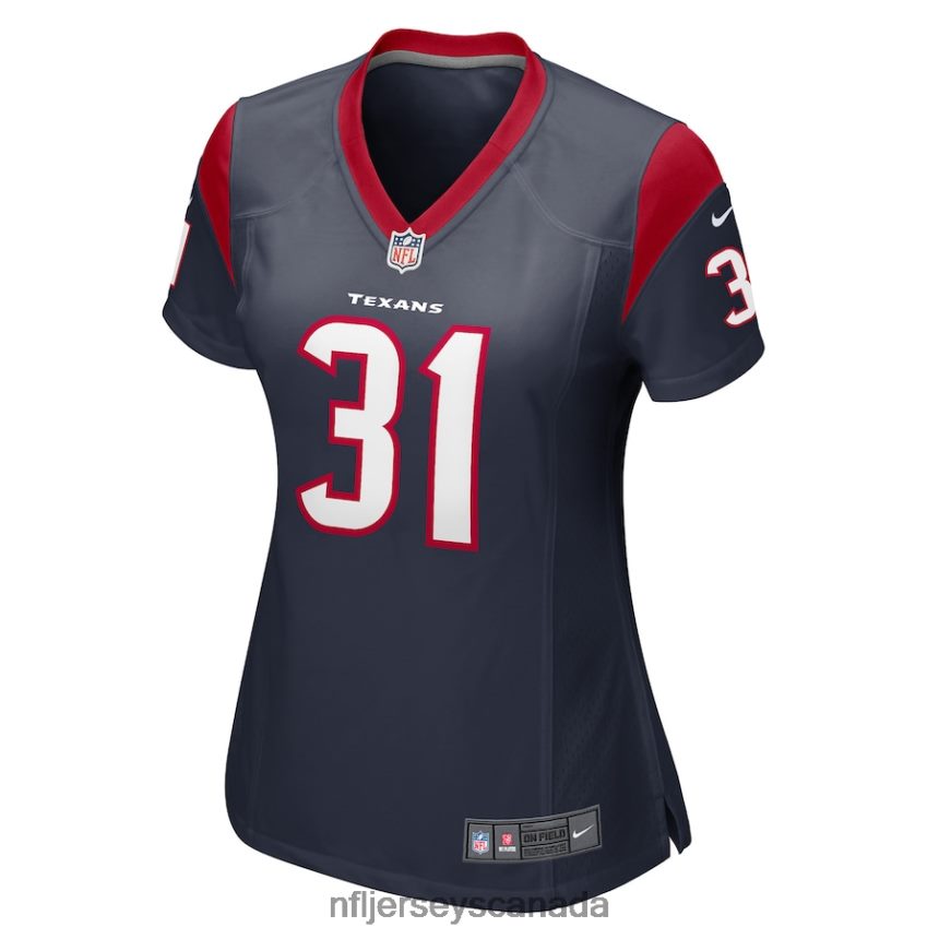 Women Houston Texans Dameon Pierce Nike Navy Game Player Jersey Clothing NFL TBXFR63926