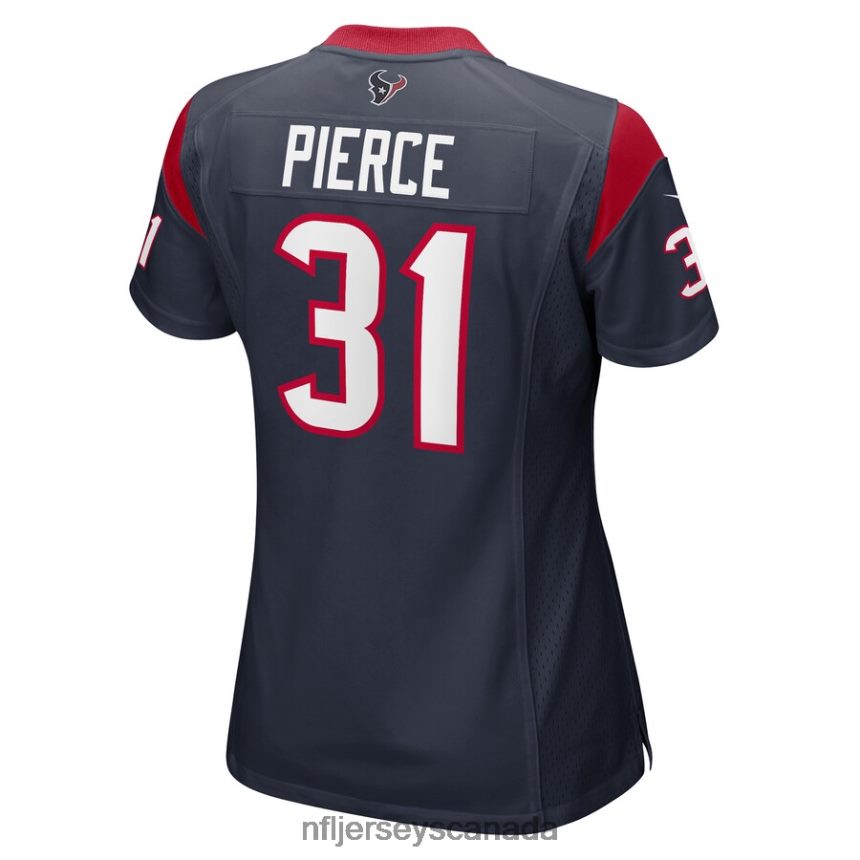 Women Houston Texans Dameon Pierce Nike Navy Game Player Jersey Clothing NFL TBXFR63926