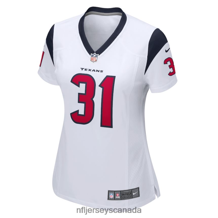 Women Houston Texans Dameon Pierce Nike White Game Player Jersey Clothing NFL TBXFR62005