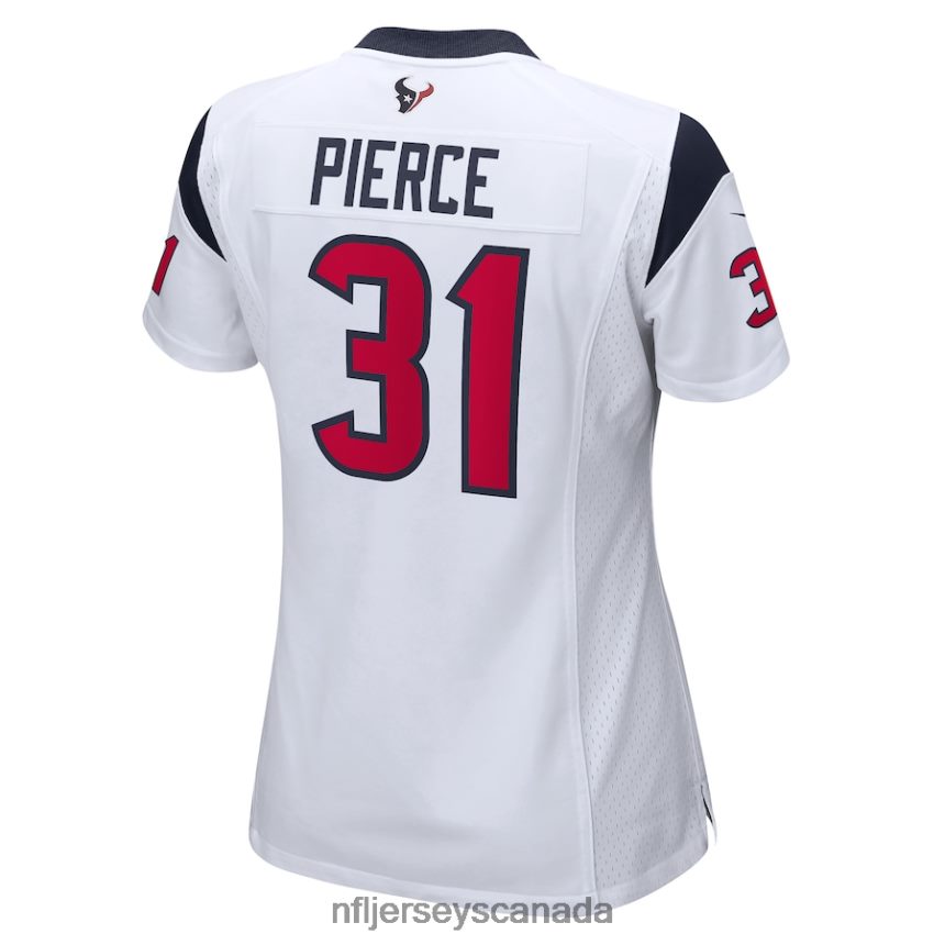 Women Houston Texans Dameon Pierce Nike White Game Player Jersey Clothing NFL TBXFR62005