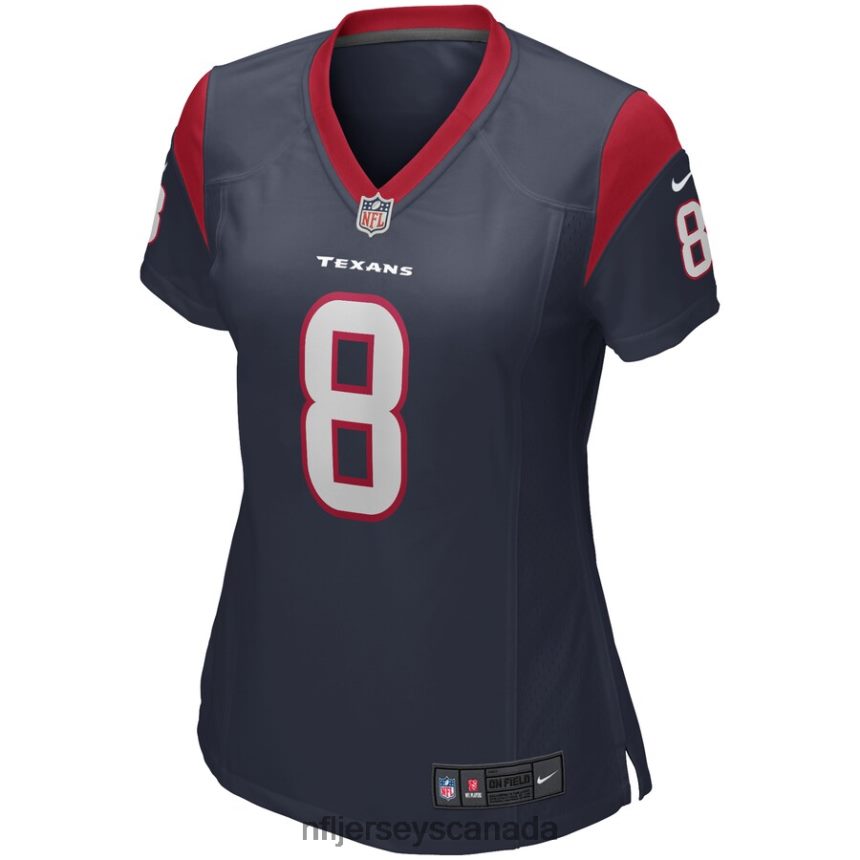 Women Houston Texans David Carr Nike Navy Game Retired Player Jersey Clothing NFL TBXFR66881