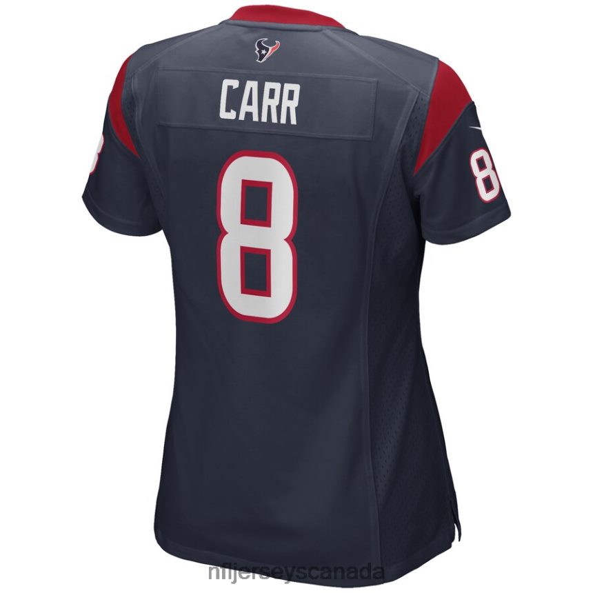 Women Houston Texans David Carr Nike Navy Game Retired Player Jersey Clothing NFL TBXFR66881