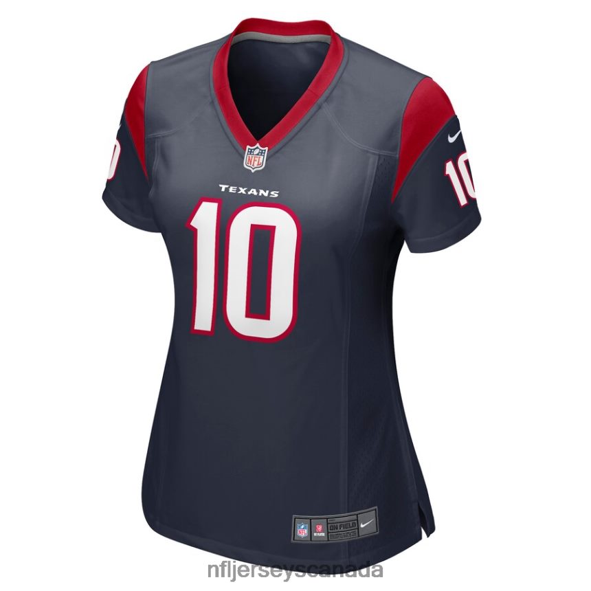 Women Houston Texans Davis Mills Nike Navy Nike Game Jersey Clothing NFL TBXFR65612