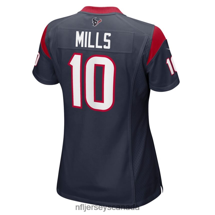 Women Houston Texans Davis Mills Nike Navy Nike Game Jersey Clothing NFL TBXFR65612