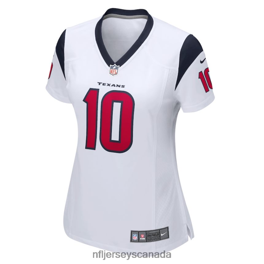Women Houston Texans Davis Mills Nike White Game Player Jersey Clothing NFL TBXFR65308