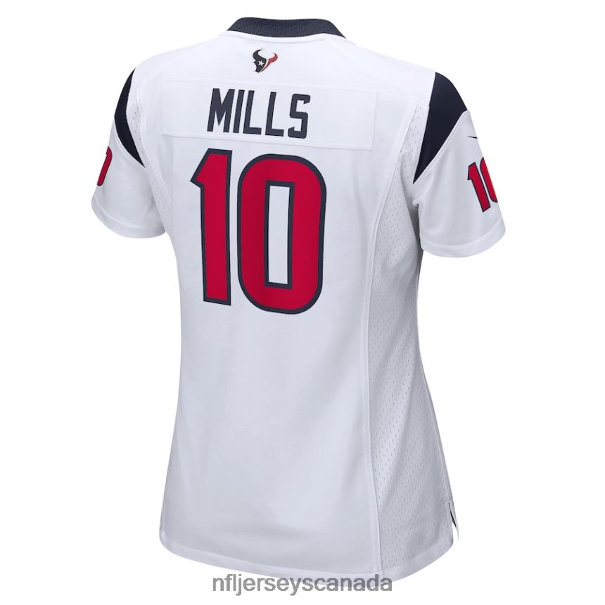 Women Houston Texans Davis Mills Nike White Game Player Jersey Clothing NFL TBXFR65308