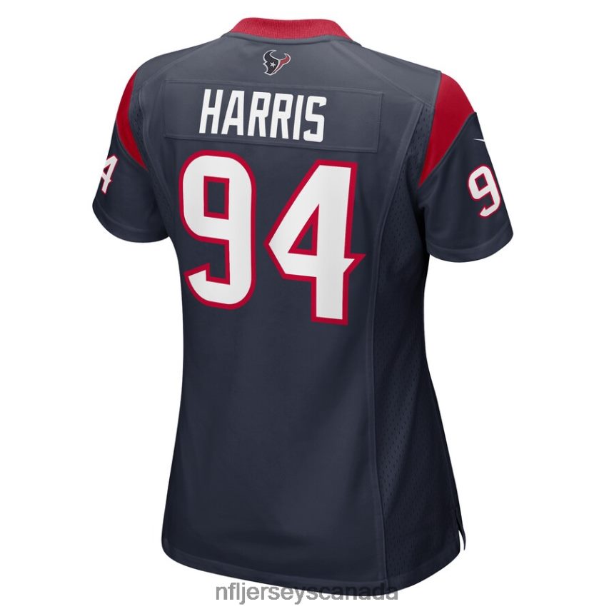 Women Houston Texans Demone Harris Nike Navy Game Player Jersey Clothing NFL TBXFR66167