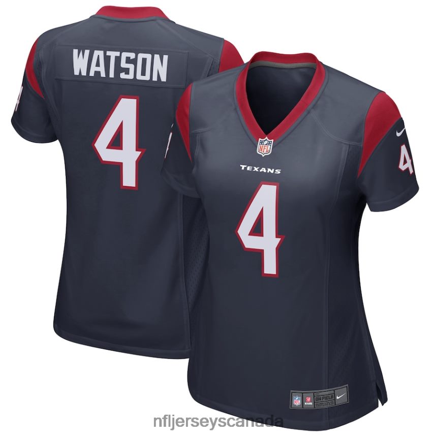 Women Houston Texans Deshaun Watson Nike Navy Game Player Jersey Clothing NFL TBXFR64224