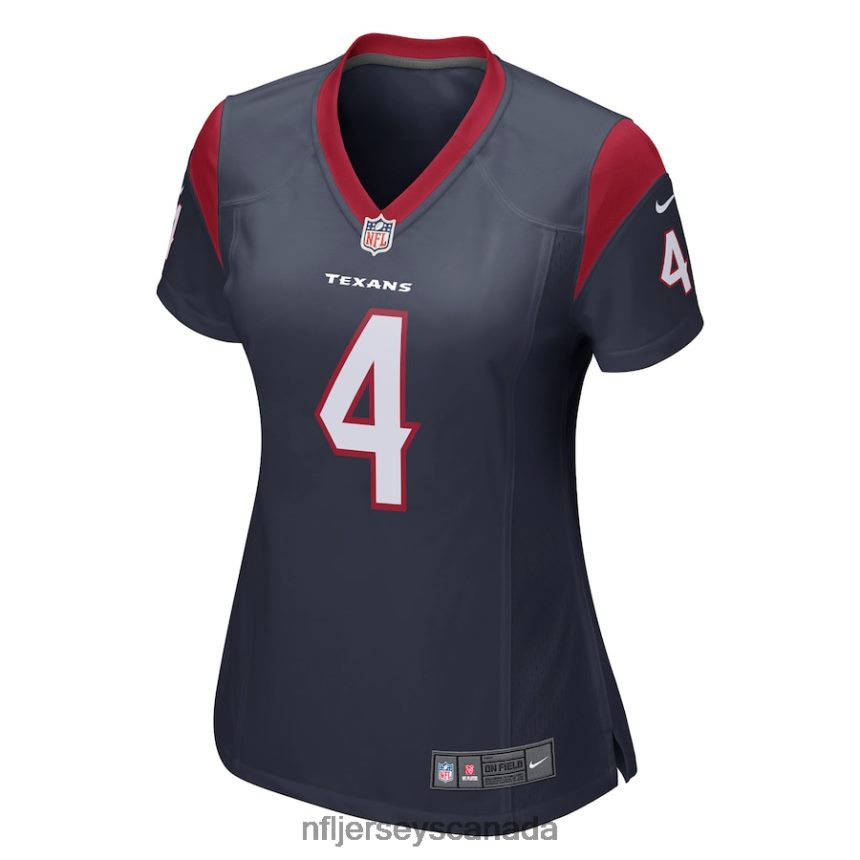 Women Houston Texans Deshaun Watson Nike Navy Game Player Jersey Clothing NFL TBXFR64224