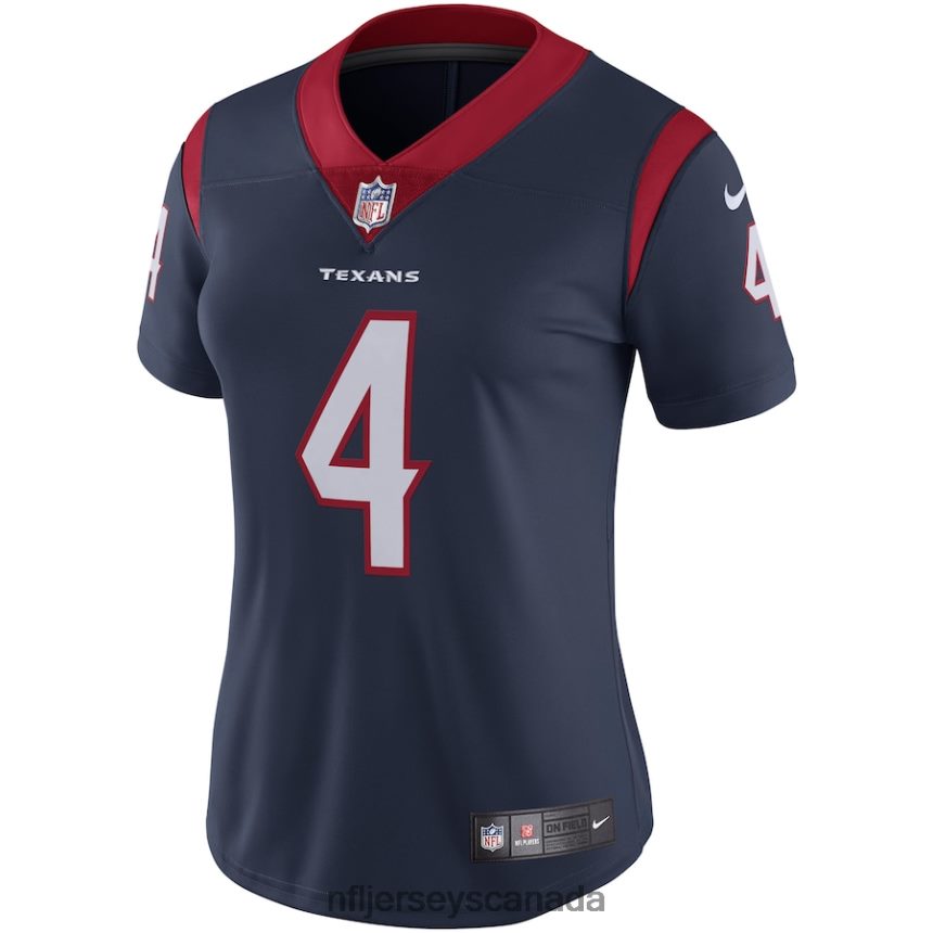 Women Houston Texans Deshaun Watson Nike Navy Vapor Untouchable Limited Jersey Clothing NFL TBXFR64889