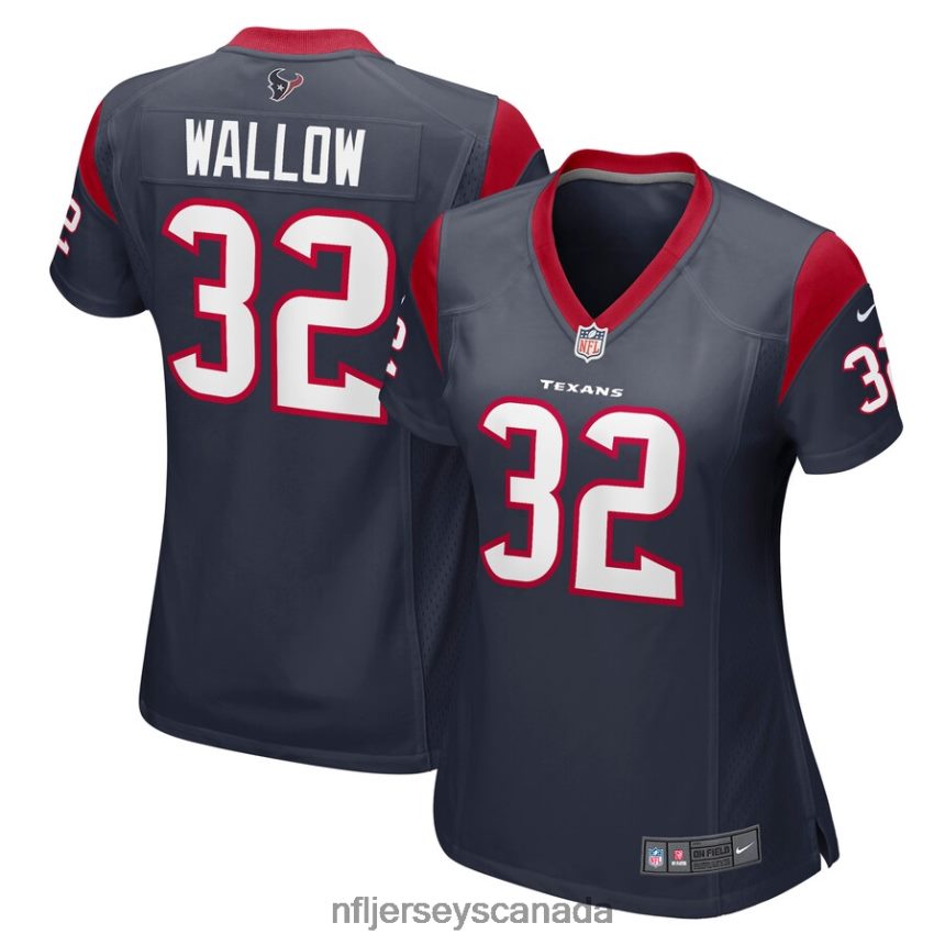 Women Houston Texans Garret Wallow Nike Navy Nike Game Jersey Clothing NFL TBXFR66312