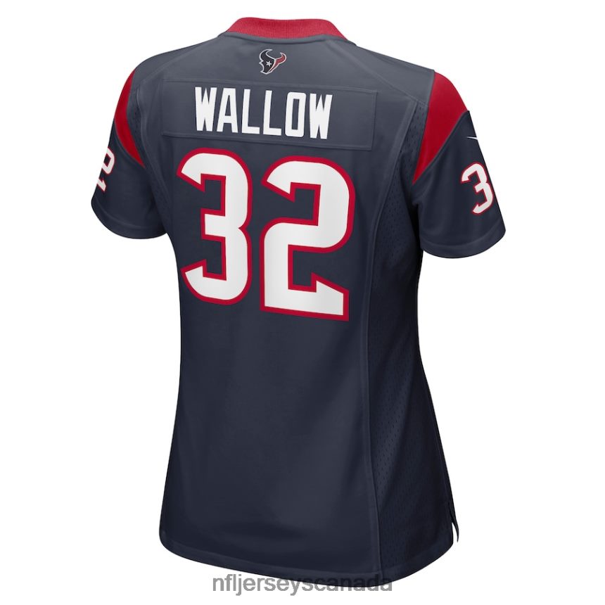 Women Houston Texans Garret Wallow Nike Navy Nike Game Jersey Clothing NFL TBXFR66312