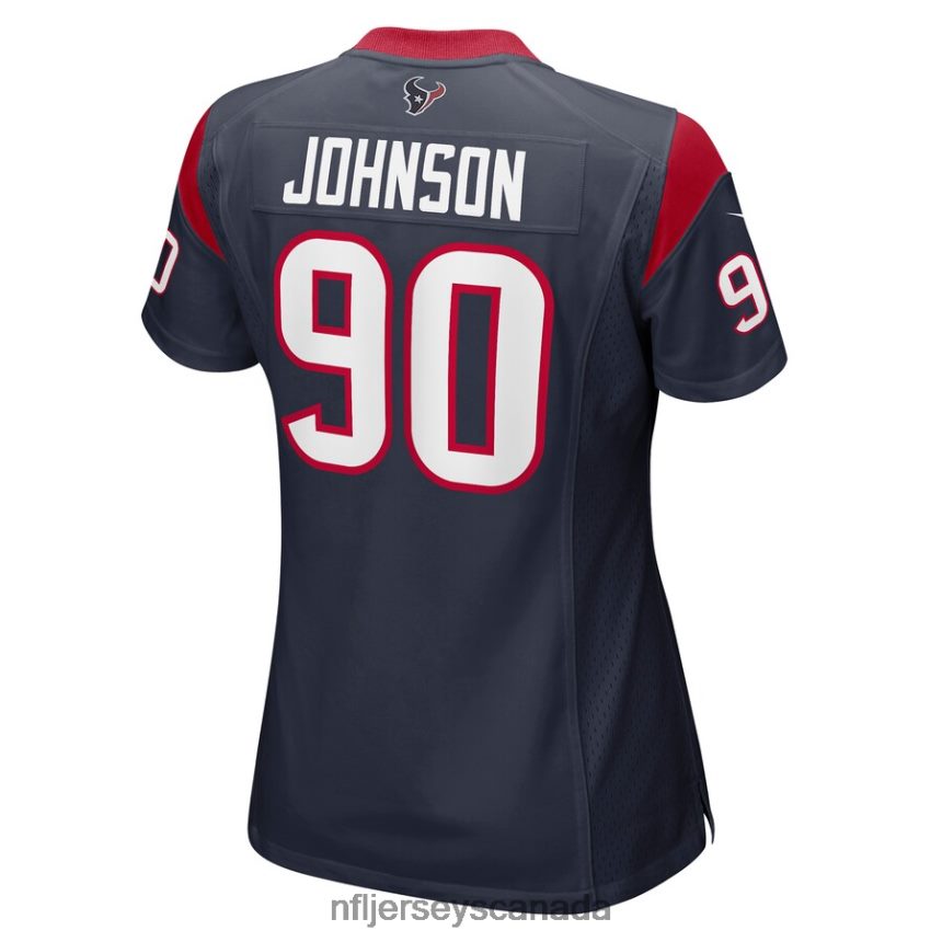 Women Houston Texans Jaleel Johnson Nike Navy Player Game Jersey Clothing NFL TBXFR66857
