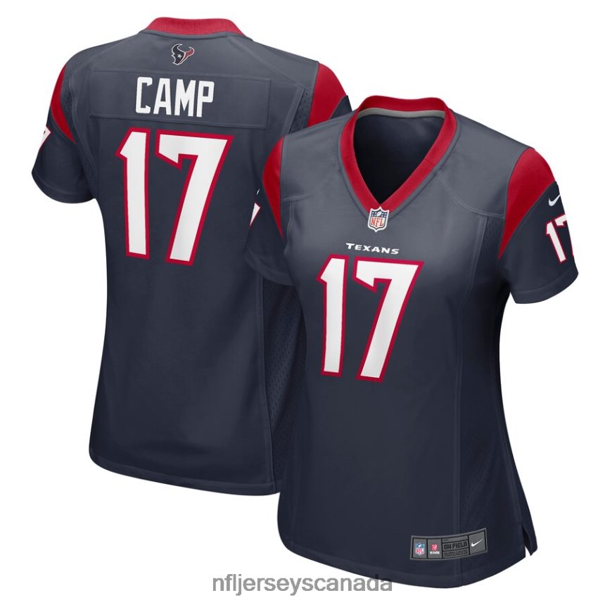 Women Houston Texans Jalen Camp Nike Navy Game Player Jersey Clothing NFL TBXFR66768