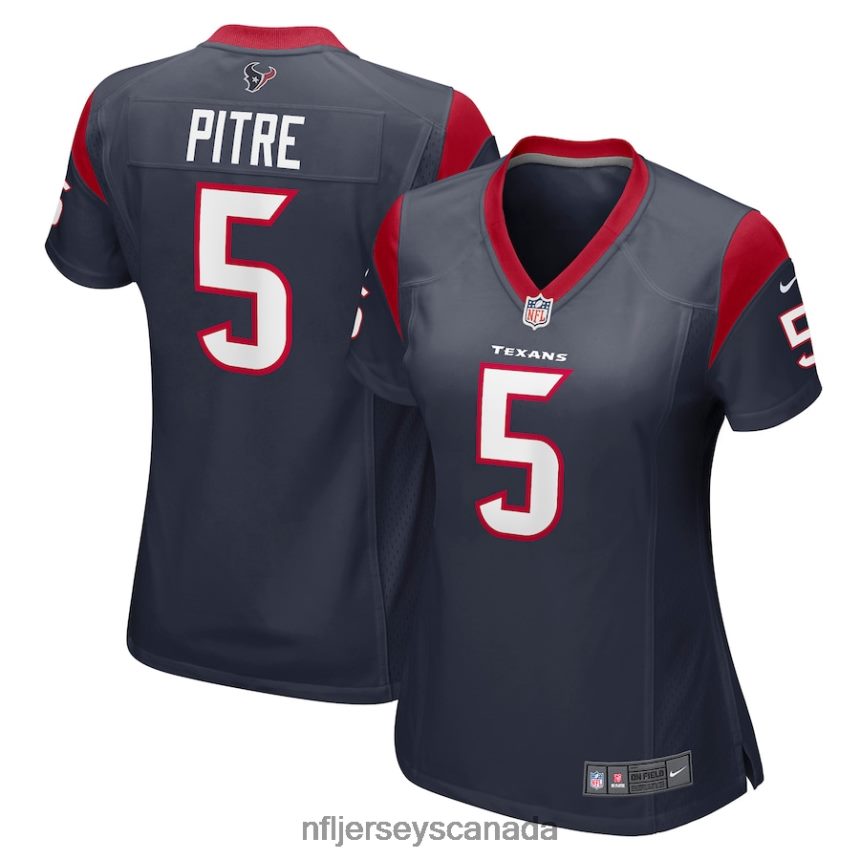 Women Houston Texans Jalen Pitre Nike Navy Game Player Jersey Clothing NFL TBXFR61926