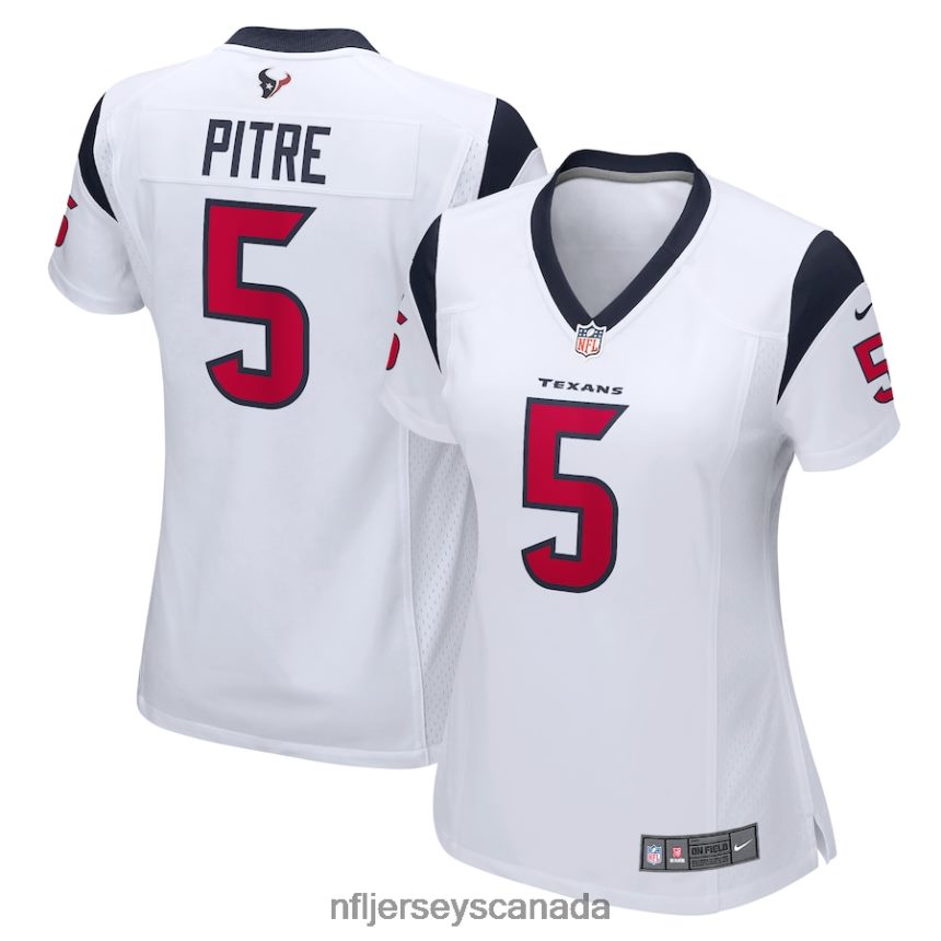 Women Houston Texans Jalen Pitre Nike White Game Player Jersey Clothing NFL TBXFR63516