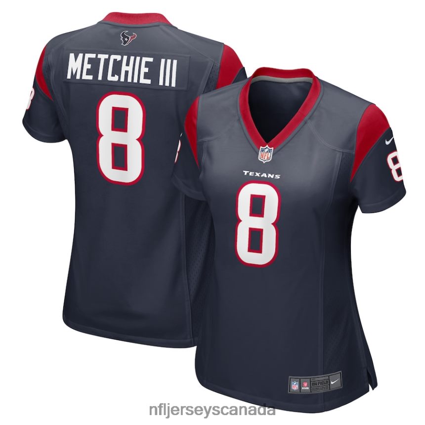 Women Houston Texans John Metchie III Nike Navy Game Player Jersey Clothing NFL TBXFR66556