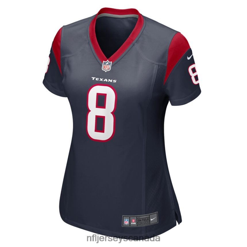 Women Houston Texans John Metchie III Nike Navy Game Player Jersey Clothing NFL TBXFR66556