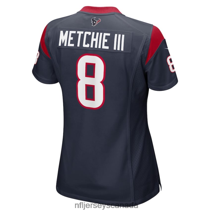 Women Houston Texans John Metchie III Nike Navy Game Player Jersey Clothing NFL TBXFR66556