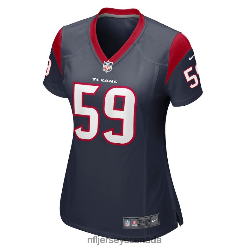 Women Houston Texans Kenyon Green Nike Navy Game Player Jersey Clothing NFL TBXFR64587