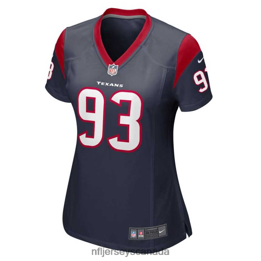 Women Houston Texans Kurt Hinish Nike Navy Game Player Jersey Clothing NFL TBXFR65585