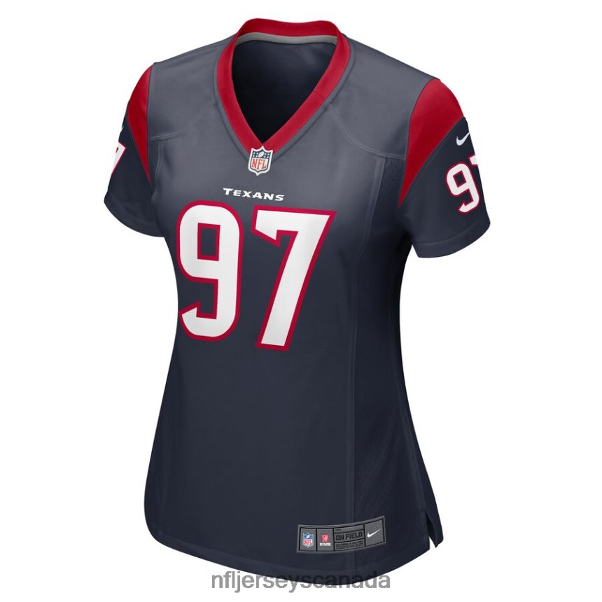 Women Houston Texans Mario Addison Nike Navy Player Game Jersey Clothing NFL TBXFR66280