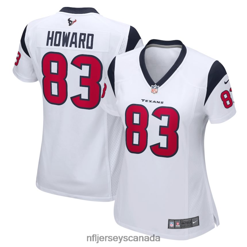 Women Houston Texans OJ Howard Nike White Game Player Jersey Clothing NFL TBXFR65078