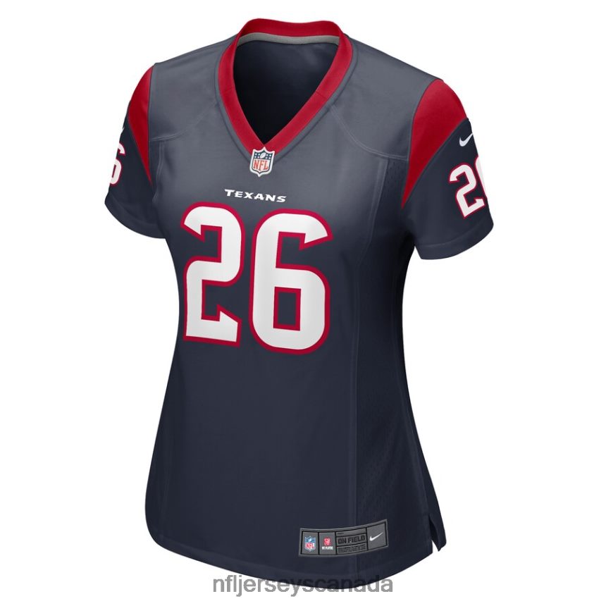 Women Houston Texans Royce Freeman Nike Navy Game Player Jersey Clothing NFL TBXFR66725
