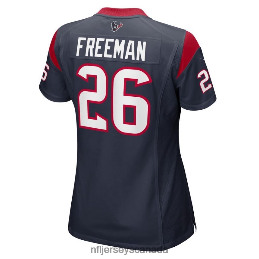 Women Houston Texans Royce Freeman Nike Navy Game Player Jersey Clothing NFL TBXFR66725