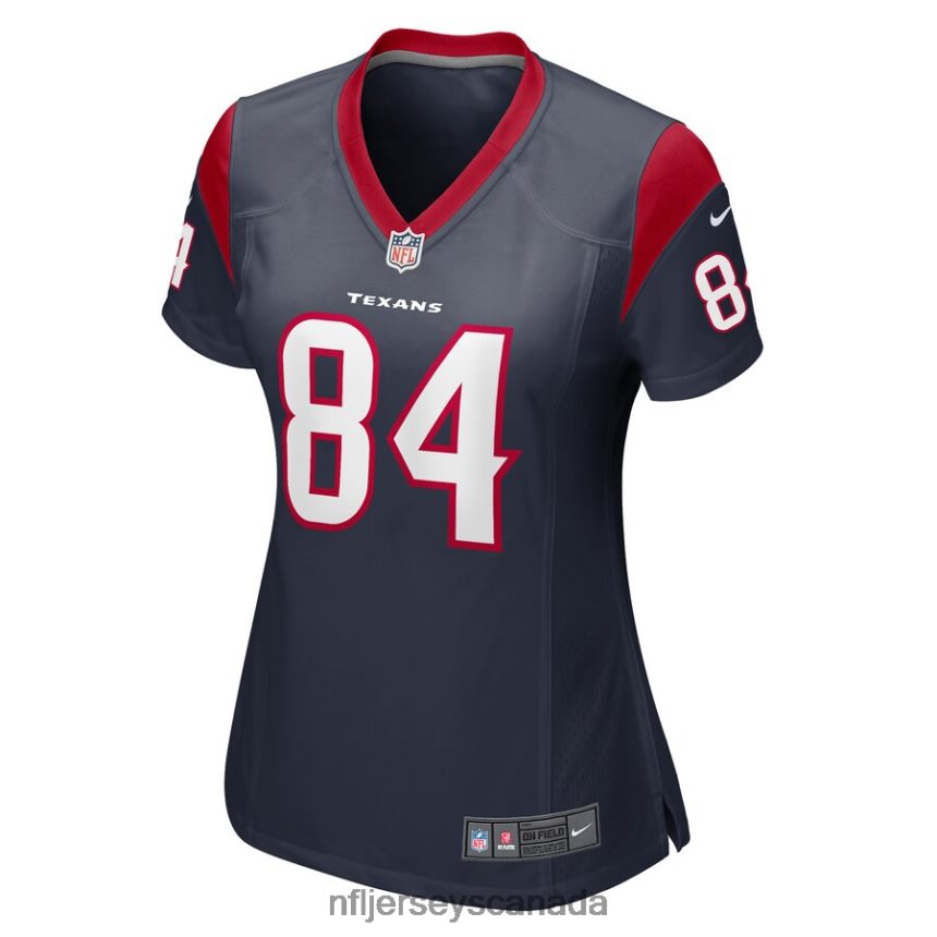 Women Houston Texans Teagan Quitoriano Nike Navy Game Player Jersey Clothing NFL TBXFR66720