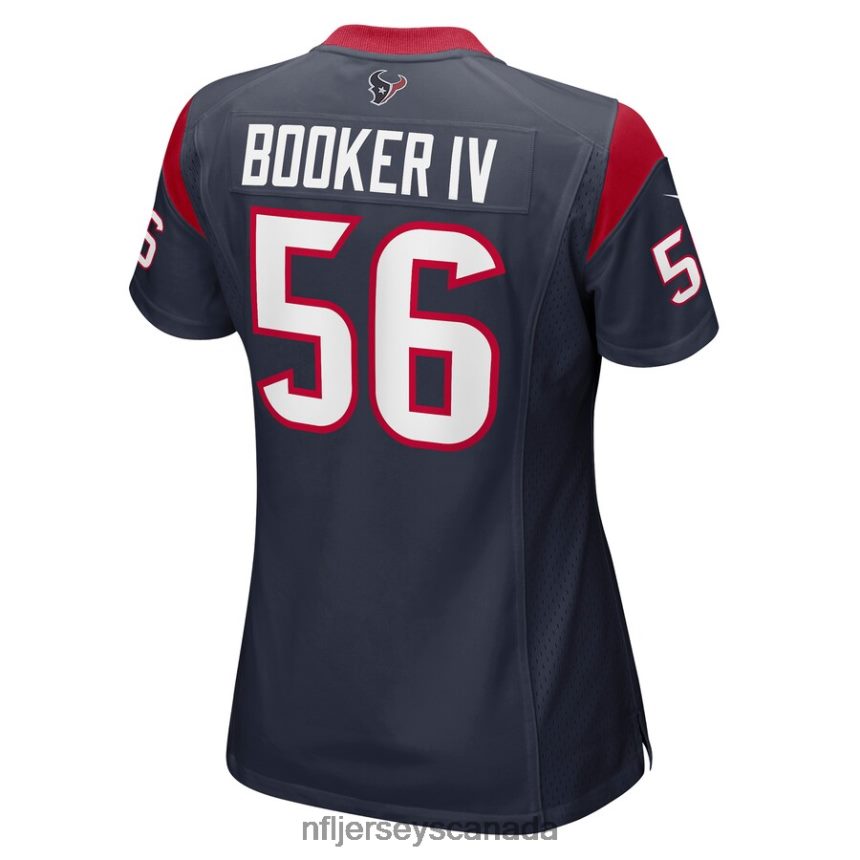 Women Houston Texans Thomas Booker IV Nike Navy Player Game Jersey Clothing NFL TBXFR66643