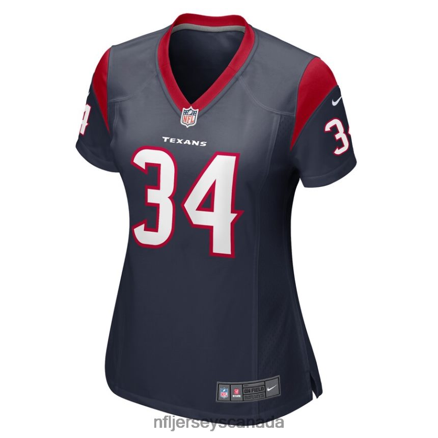 Women Houston Texans Troy Hairston Nike Navy Game Player Jersey Clothing NFL TBXFR66965