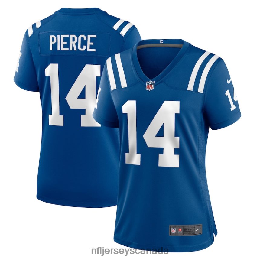 Women Indianapolis Colts Alec Pierce Nike Royal Player Game Jersey Clothing NFL TBXFR64251