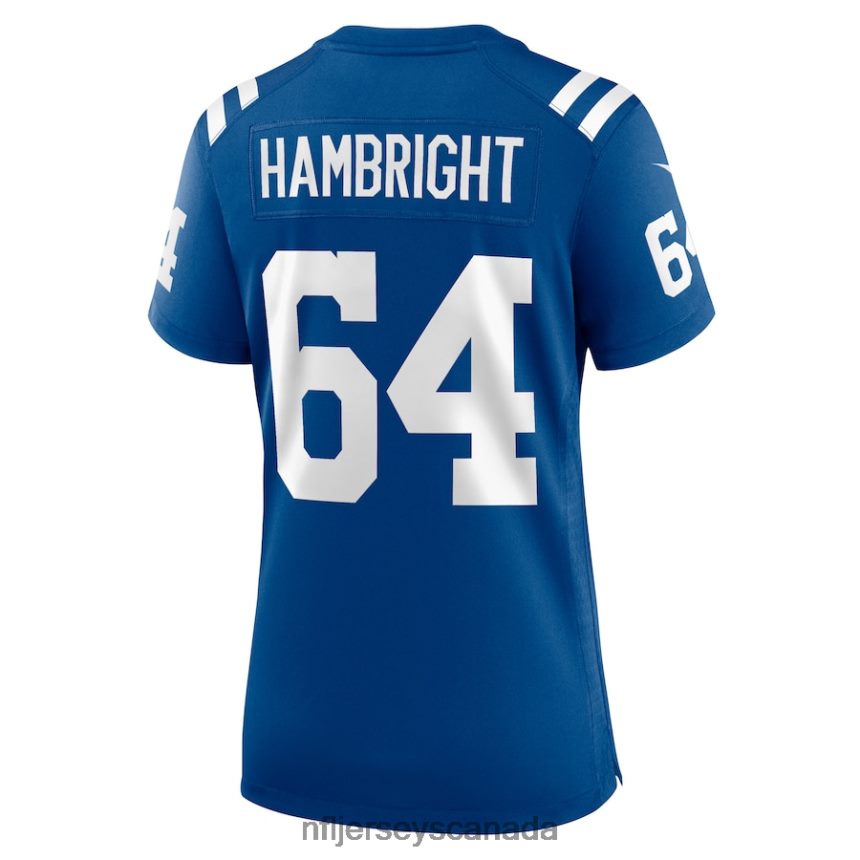 Women Indianapolis Colts Arlington Hambright Nike Royal Game Player Jersey Clothing NFL TBXFR67043
