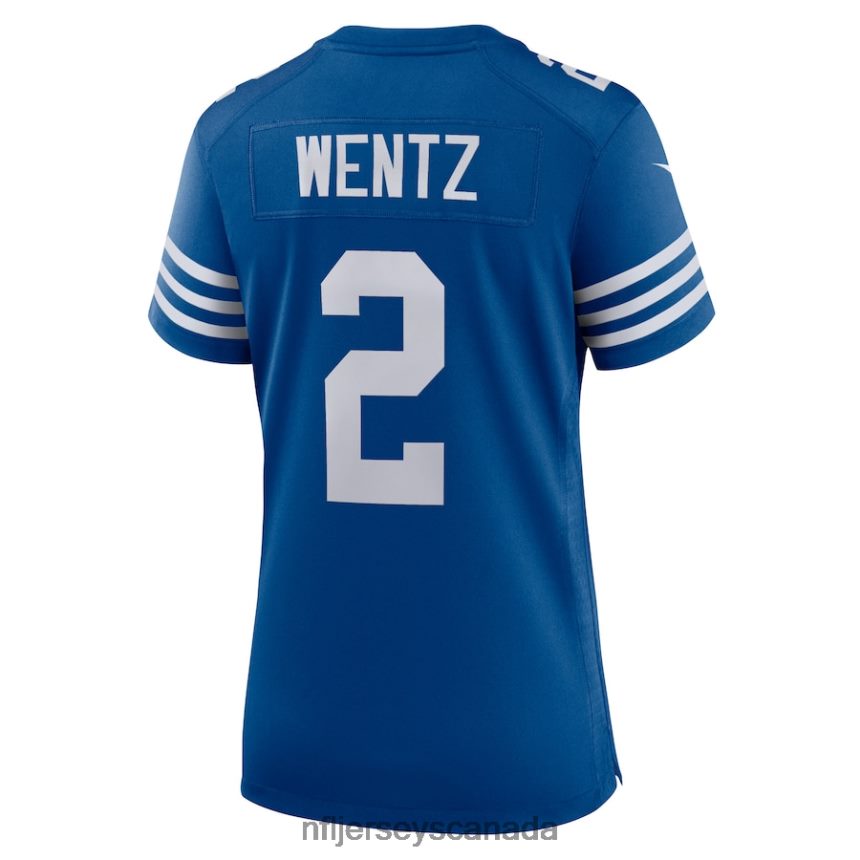 Women Indianapolis Colts Carson Wentz Nike Royal Alternate Game Jersey Clothing NFL TBXFR63896