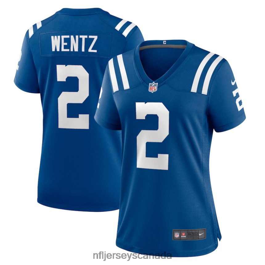 Women Indianapolis Colts Carson Wentz Nike Royal Game Jersey Clothing NFL TBXFR62883