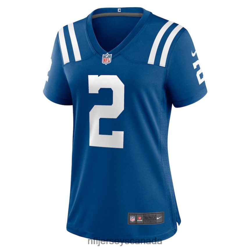 Women Indianapolis Colts Carson Wentz Nike Royal Game Jersey Clothing NFL TBXFR62883