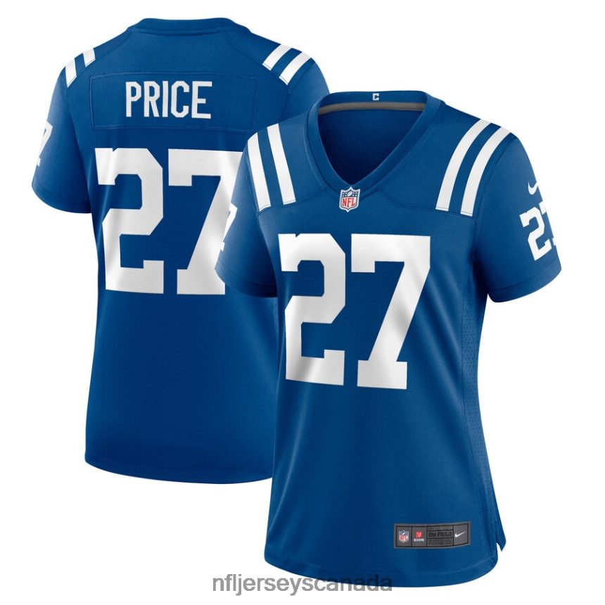 Women Indianapolis Colts DVonte Price Nike Royal Game Player Jersey Clothing NFL TBXFR67039