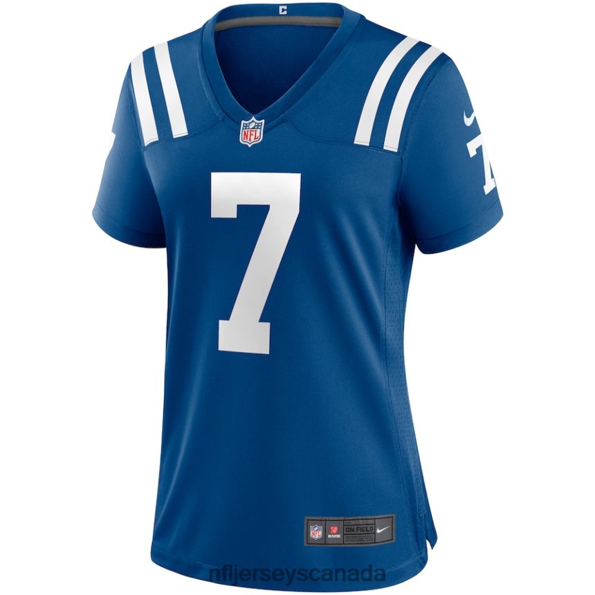 Women Indianapolis Colts Jacoby Brissett Nike Royal Game Player Jersey Clothing NFL TBXFR64616