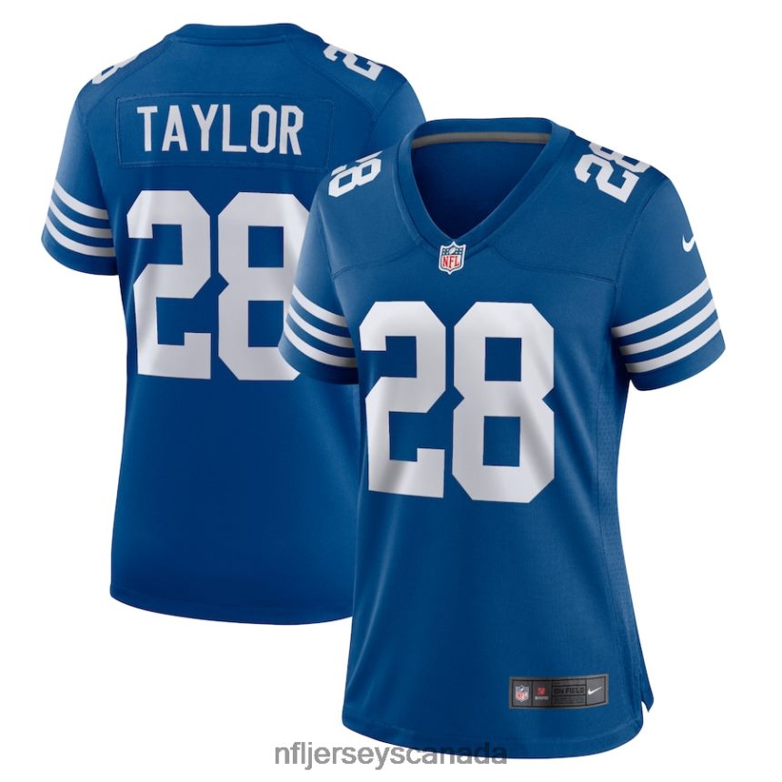 Women Indianapolis Colts Jonathan Taylor Nike Royal Alternate Game Jersey Clothing NFL TBXFR63623
