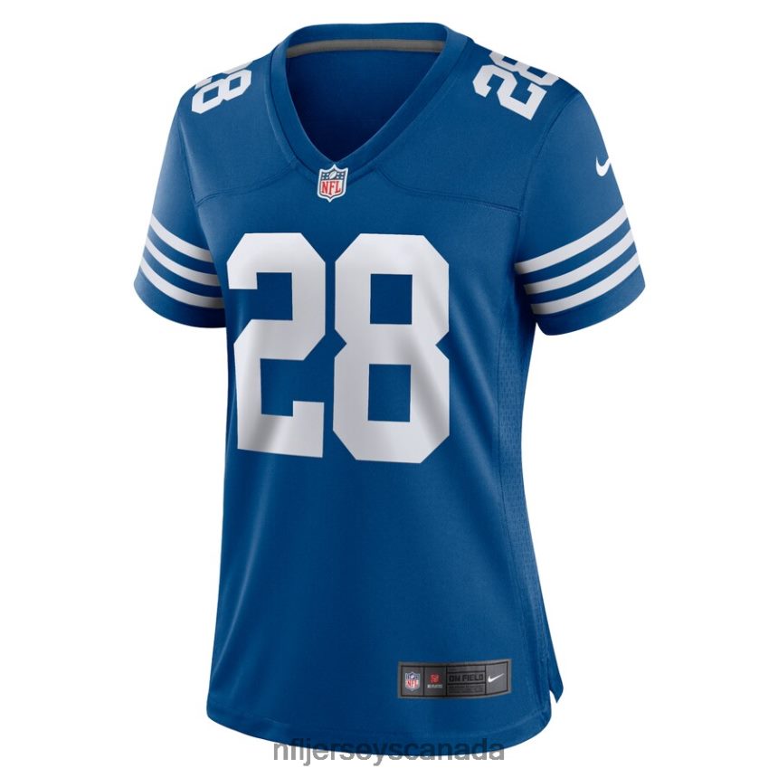 Women Indianapolis Colts Jonathan Taylor Nike Royal Alternate Game Jersey Clothing NFL TBXFR63623