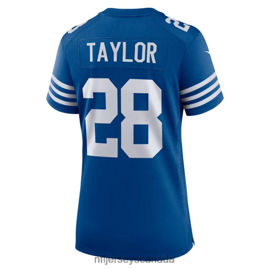 Women Indianapolis Colts Jonathan Taylor Nike Royal Alternate Game Jersey Clothing NFL TBXFR63623