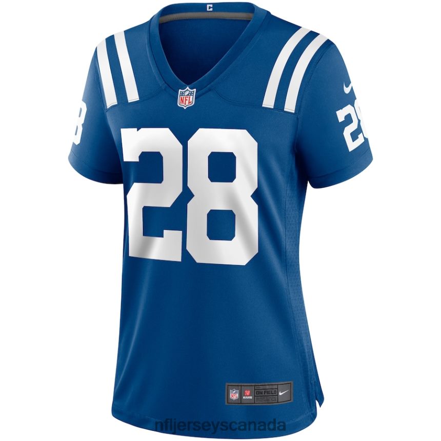 Women Indianapolis Colts Jonathan Taylor Nike Royal Game Jersey Clothing NFL TBXFR63982