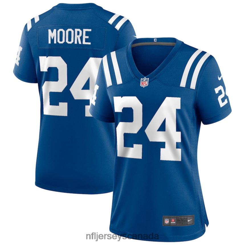 Women Indianapolis Colts Lenny Moore Nike Royal Game Retired Player Jersey Clothing NFL TBXFR63986