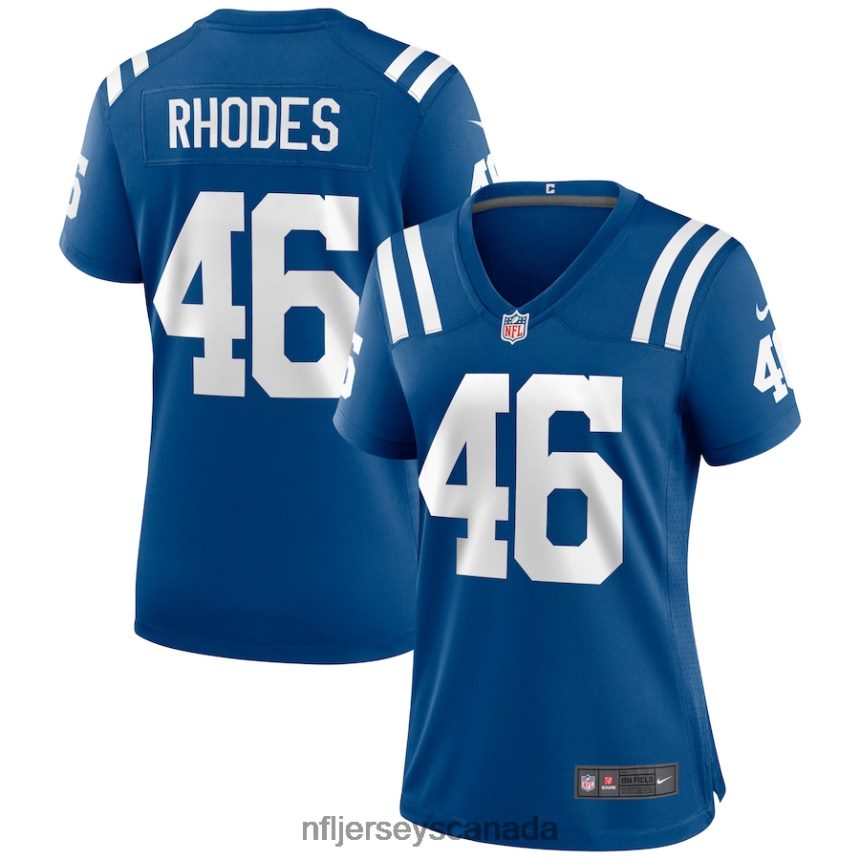 Women Indianapolis Colts Luke Rhodes Nike Royal Game Jersey Clothing NFL TBXFR63991