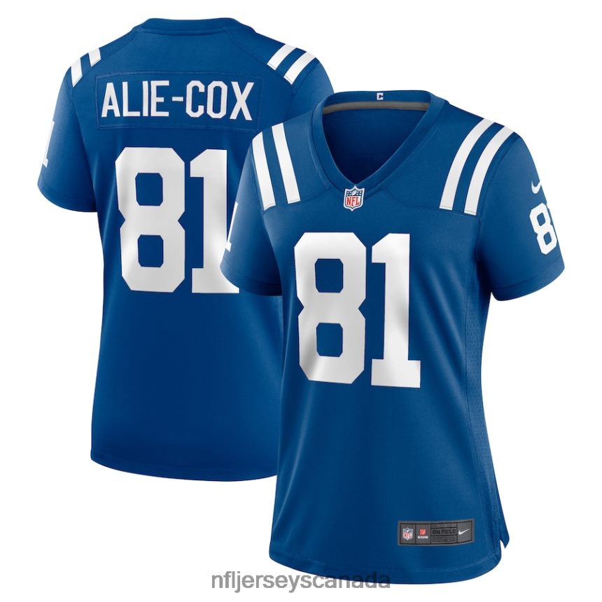Women Indianapolis Colts Mo Alie-Cox Nike Royal Team Game Jersey Clothing NFL TBXFR65012