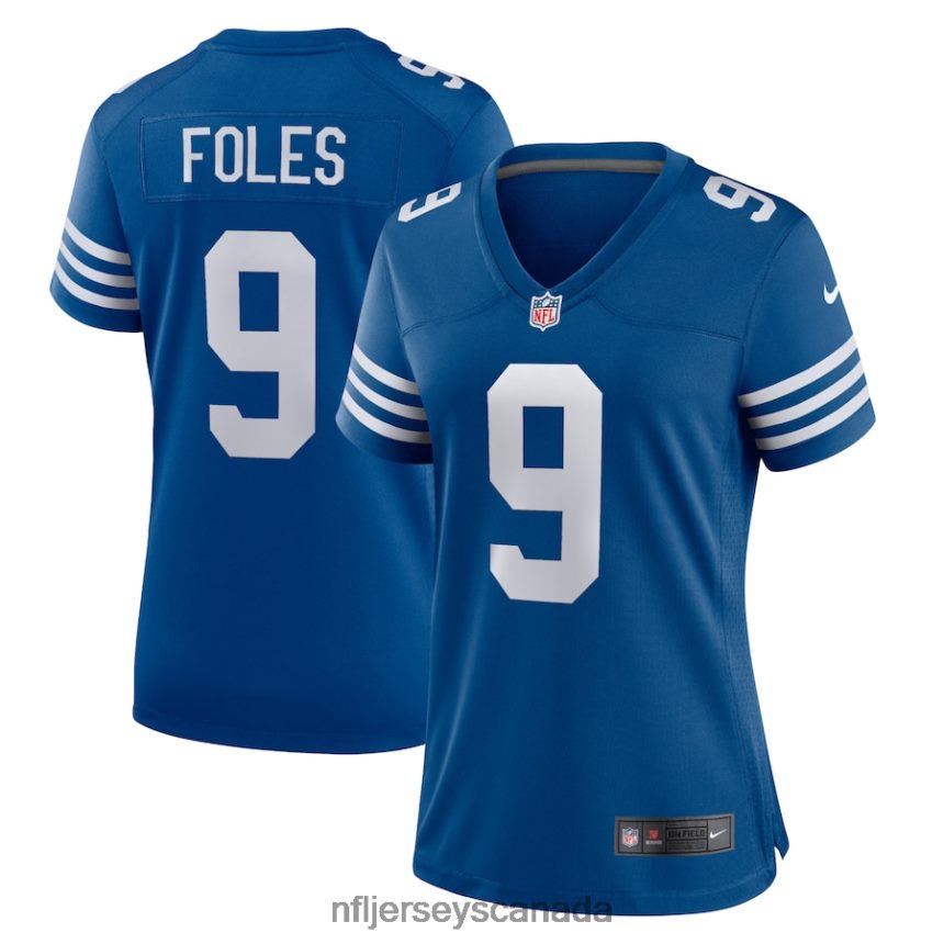 Women Indianapolis Colts Nick Foles Nike Blue Player Game Jersey Clothing NFL TBXFR66885